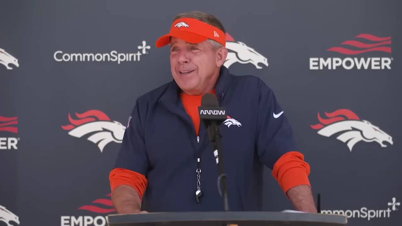 Sean Payton Discusses Denver Broncos Rookie Mini Camp Standouts after 2 Days