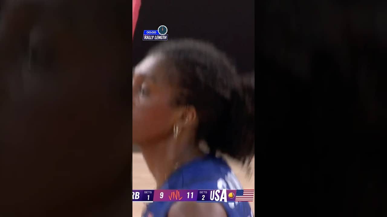 It's not over till it's over! 🫪🏐 #usa #serbia #Volleyball #VNL #VNL2026