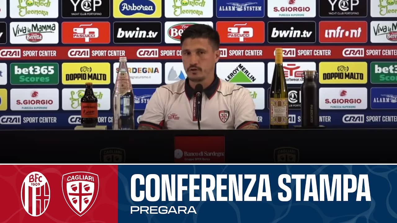 SERIE A ENILIVE |  MISTER PISACANE IN CONFERENZA STAMPA | BOLOGNA - CAGLIARI