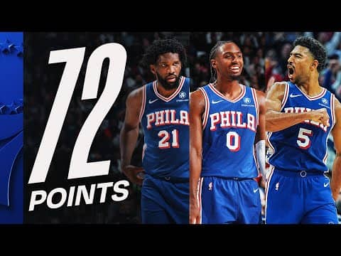 Maxey (28 PTS), Grimes (24 PTS) & Embiid (20 PTS) Came Up Big vs Hornets! | October 25, 2025