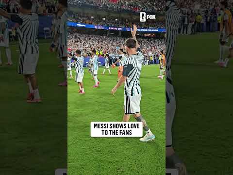 Messi's walk-off after his historic hat trick for Argentina