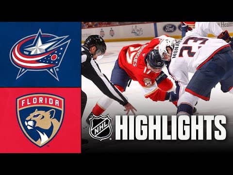 Blue Jackets vs. Panthers | NHL Highlights | December 06, 2025