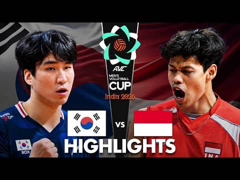 Korea 🇰🇷 vs Indonesia 🇮🇩 | Highlights | Gold Medal Match | AVC Men's Cup 2026