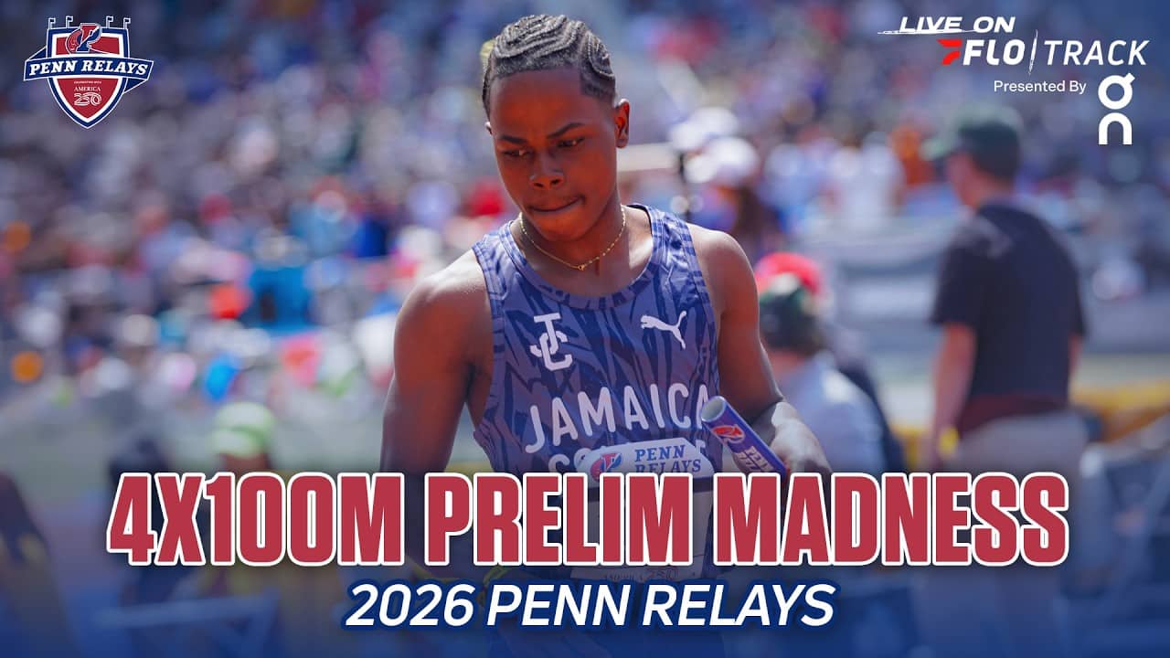 Thrilling Penn Relays 4x100m HS Boys Prelim Sections