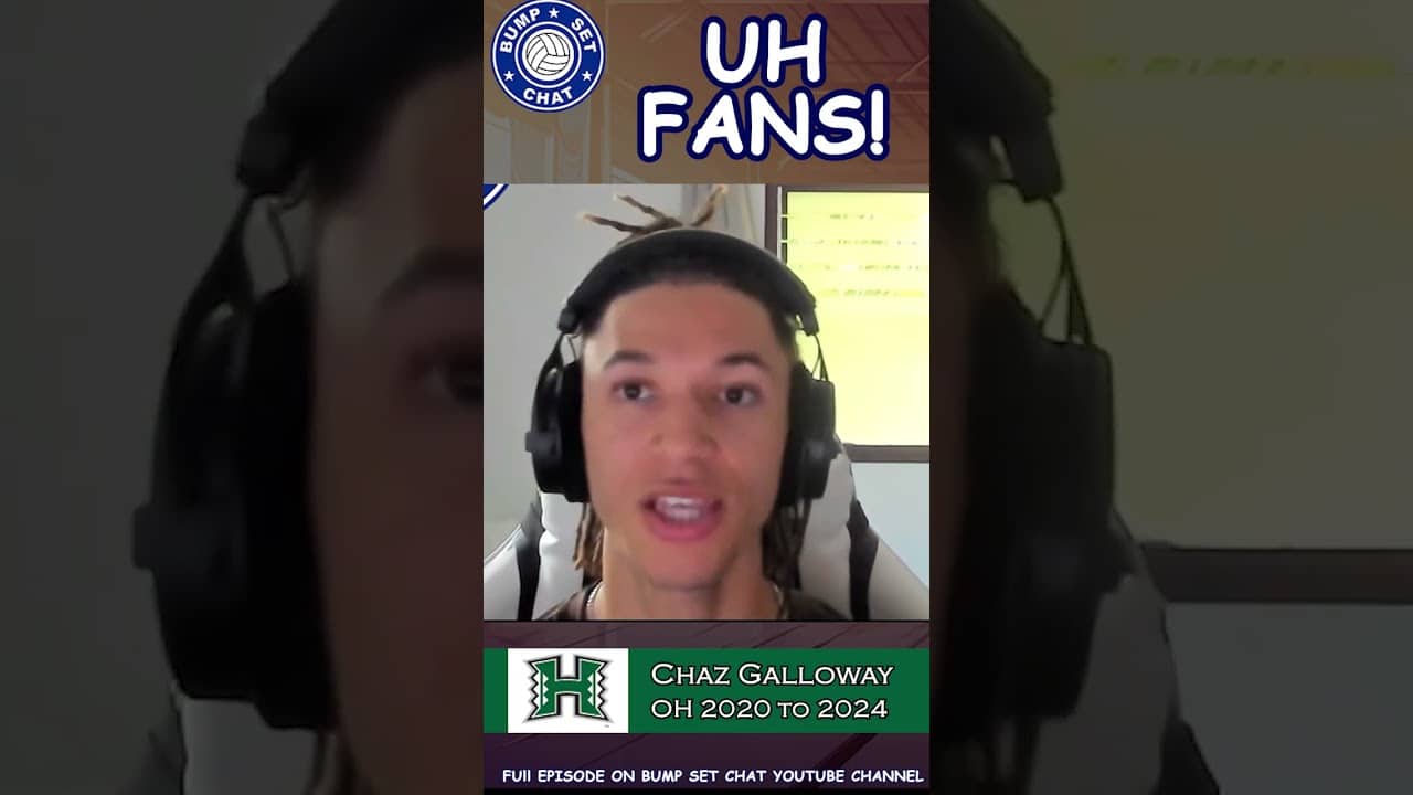 Chaz Galloway and the Hawaii Volleyball fans!