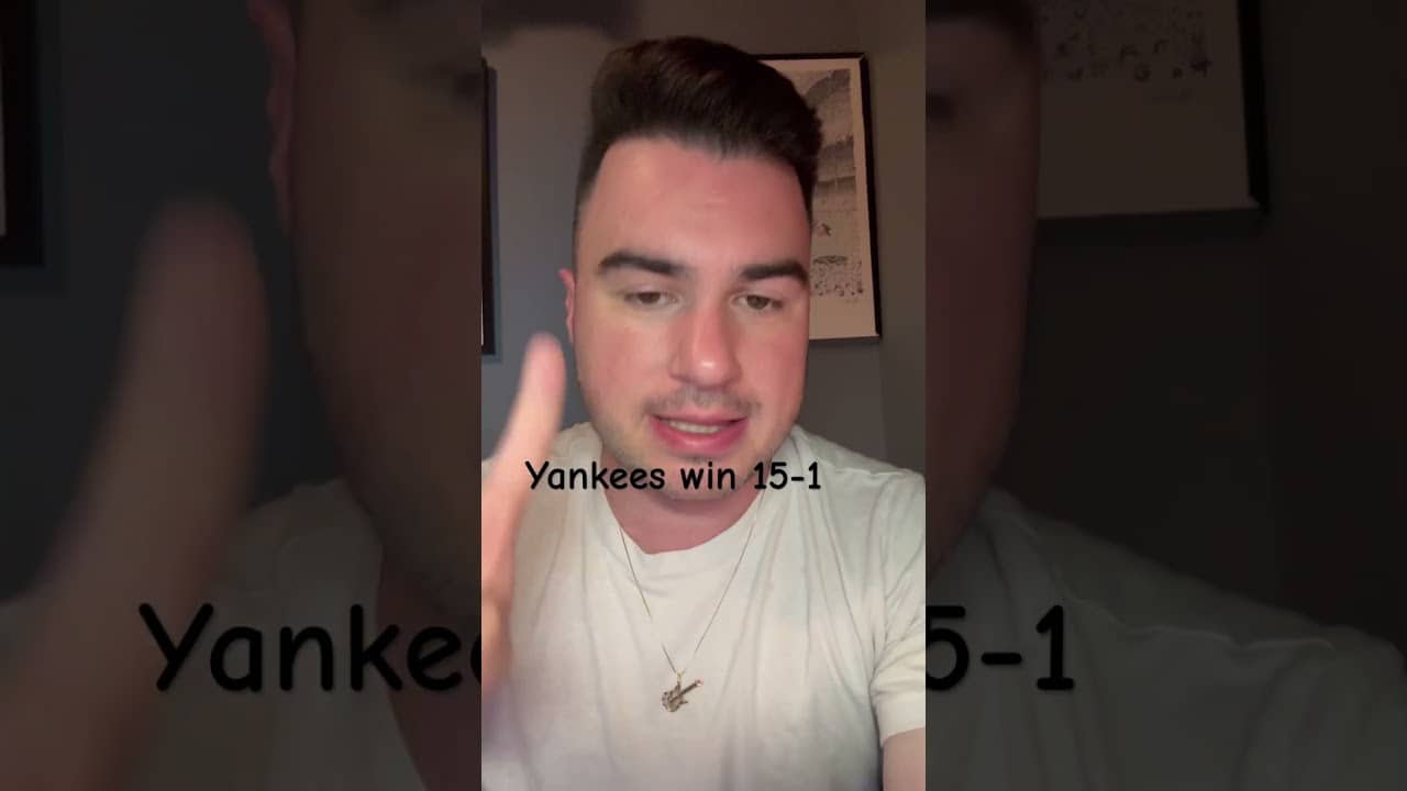 Yankees defeat the Royals 15-1 #yankees #royals #baseball #mlb #fyp