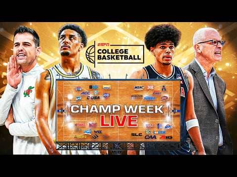 🚨 Champ Week Chaos! Tickets Punched, Bubble Bursting, Bracket Debates | Champ Week Live
