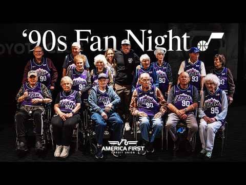 Ninety Years Young: Lifelong Utah Jazz fans receive an unforgettable experience