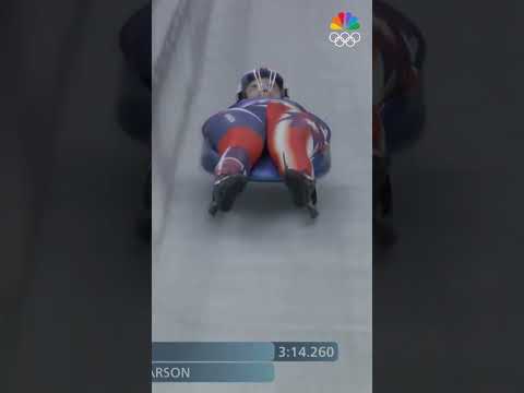 Ashley Farquharson delivers an emotional bronze for Team USA in women’s luge. 🥉