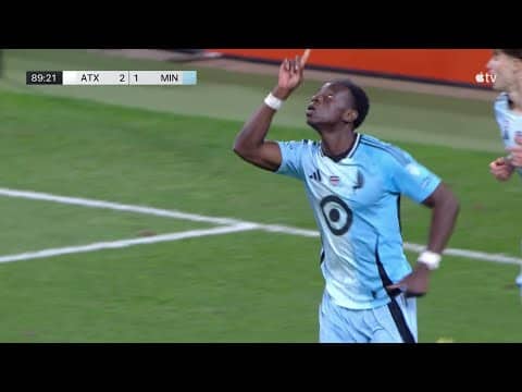 Kelvin Yeboah FLYING HEADER Is a LATE EQUALIZER For Minnesota United!