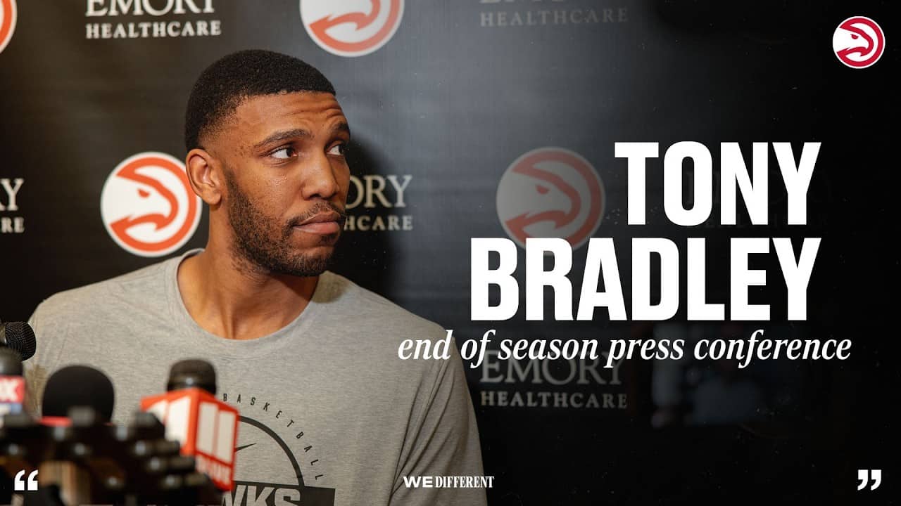 Tony Bradley Atlanta Hawks End of Season Press Conference
