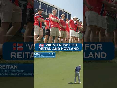 Norwegian fans showing their support 🇳🇴