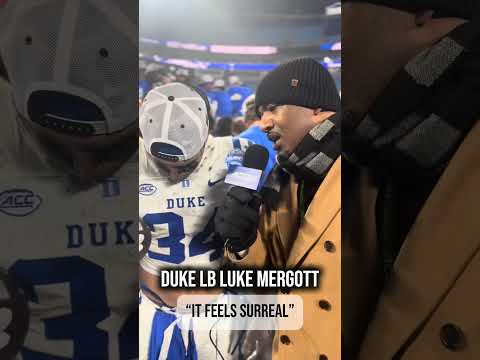 The man who made the play: Luke Mergott 🔥 #duke #goduke #collegefootball #accfootball #football