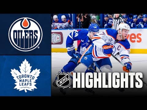 Oilers vs. Maple Leafs | NHL Highlights | December 13, 2025