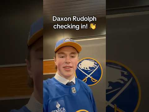 4th overall pick Dax Rudolph checking in! 🗣️ #NHLDraft #hockey #buffalo