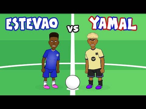 ESTEVAO vs YAMAL (Chelsea 3-0 Barcelona Champions League Highlights)