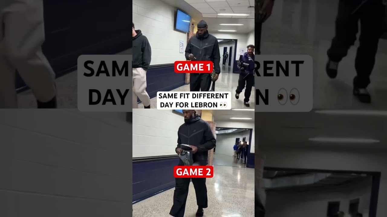LeBron with the same exact fit for back to back playoff games 😅