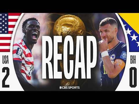 2026 FIFA World Cup: USA defeats Bosnia-Herzegovina, will face Belgium in Round of 16 | Game Recap