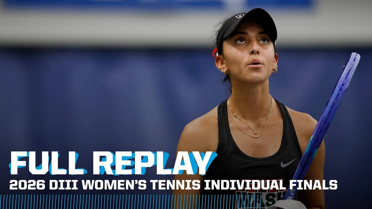 2026 NCAA DIII women's tennis individual championships | FULL REPLAY