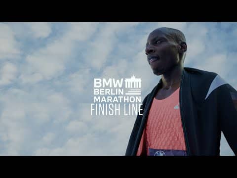 Preparing The Finish Line Of The Berlin Marathon