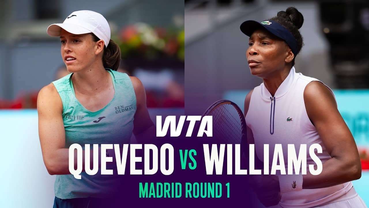 Kaitlin Quevedo vs. Venus Williams | 2026 Madrid Round 1 | WTA Match Highlights