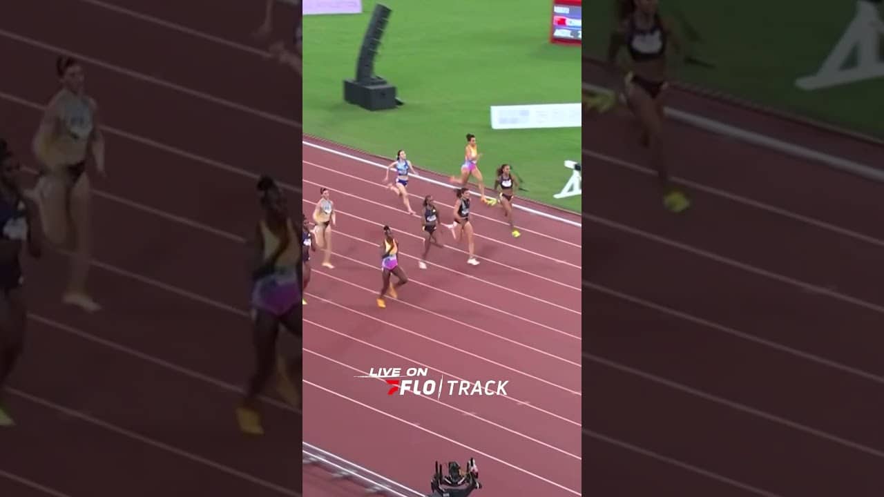WHAT A RUN! 🇯🇲 Shericka Jackson looking strong with 200m MR (21.87)