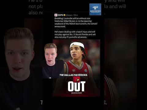 BREAKING: Mikel Brown Jr is OUT for the opening weekend of the NCAA Tournament