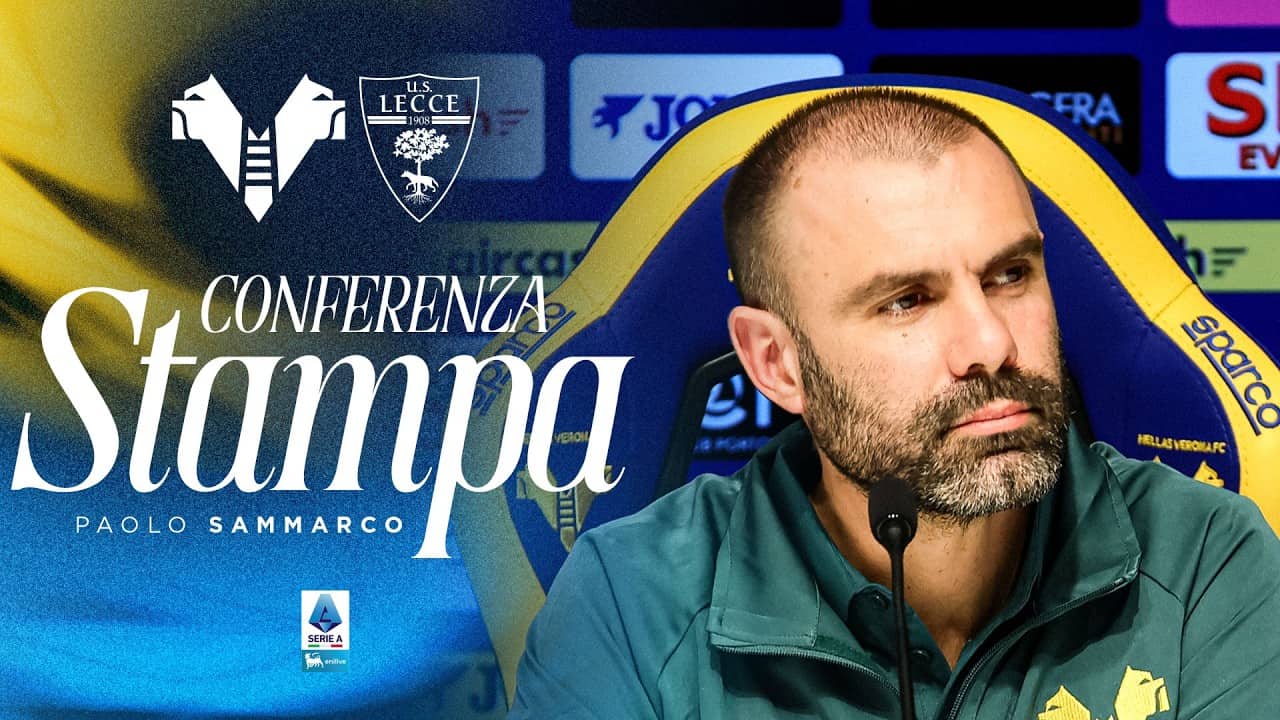 Serie A Enilive 2025/26 | #VeronaLecce | Le parole di mister Paolo Sammarco