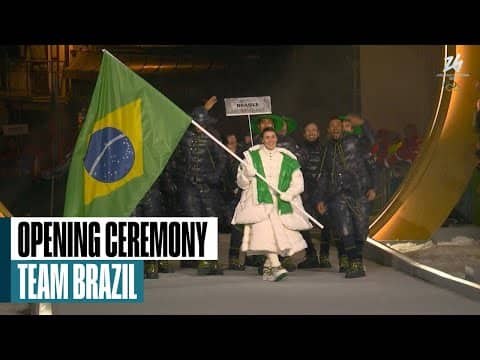 Brazilian Olympian back-flips into Opening Ceremony