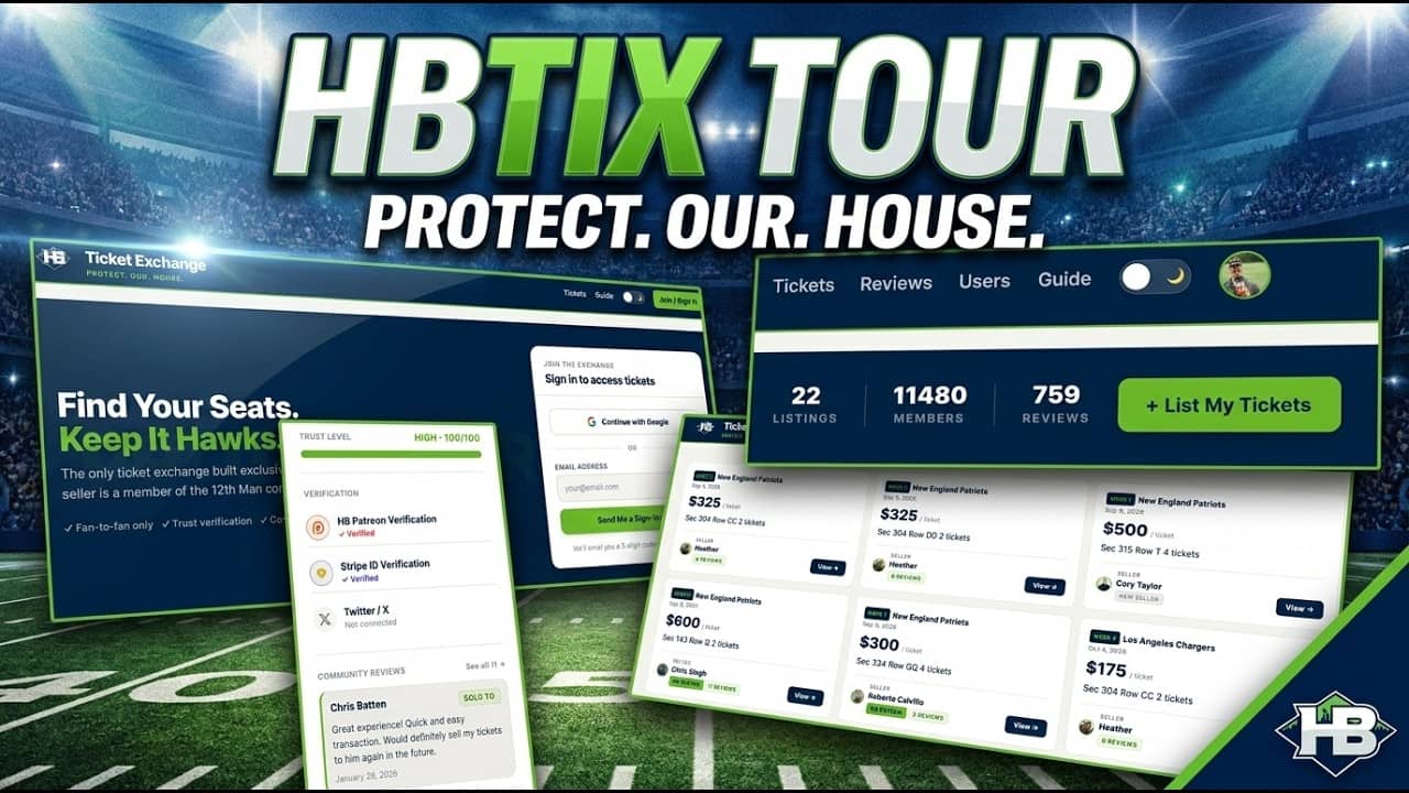HBTix Tour: Seahawks Tickets For Seahawks Fans