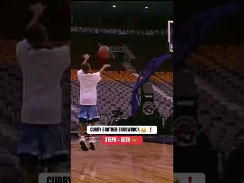 Throwback story of Steph & Seth Curry playing around in the Raptors arena when their dad Dell Curry