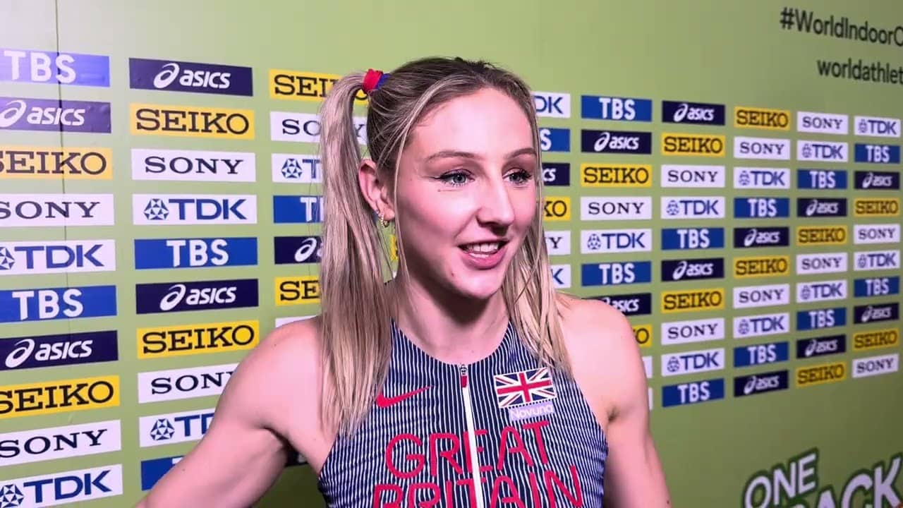 Molly Caudery After Winning Pole Vault Gold At 2026 World Indoor Championships