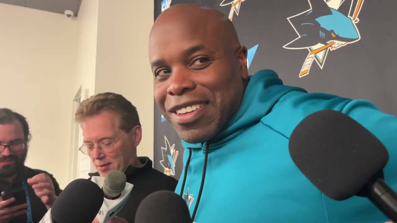 Grier Talks Celebrini & Smith Extensions, Improving Sharks' Blueline & More
