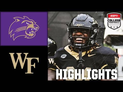 Western Carolina Catamounts vs. Wake Forest Demon Deacons | Full Game Highlights | ESPN CFB