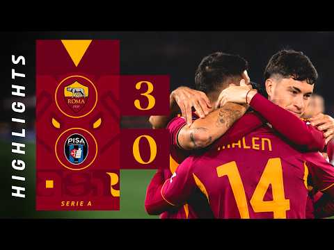 ROMA 3-0 PISA | SERIE A HIGHLIGHTS 2025-26