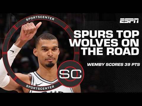 Spurs-Timberwolves Game 3 Reaction 🍿 Victor Wembanyama GOES OFF | SportsCenter