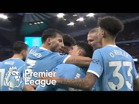 Josko Gvardiol's towering header puts Man City 2-0 ahead of Sunderland | Premier League | NBC Sports