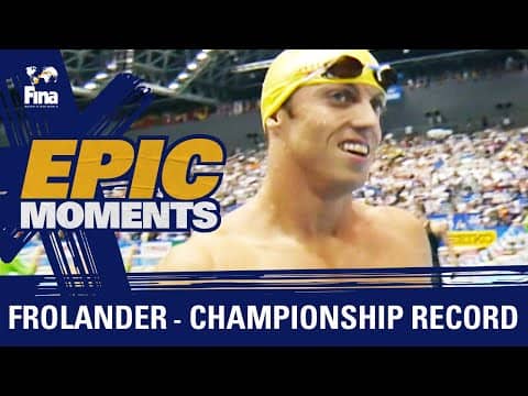 🔥 🏊🏻‍♂️ Lars Frolander - Championships Record! ⏱ | Fukuoka 2001 | FINA World Championships
