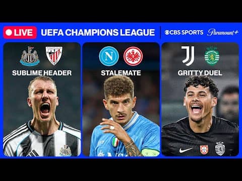 UEFA Champions League 24/7 ⭐ | MD4: Newcastle, Juventus & MORE | Saturday 11/8 | CBS Sports Golazo