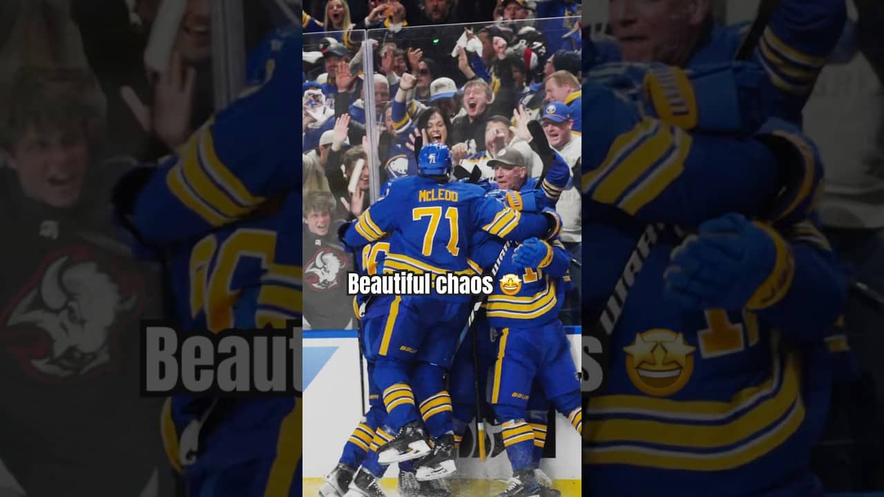 Mattias Samuelsson making memories at KeyBank Center! 🙌 #nhl #hockey #playoffs