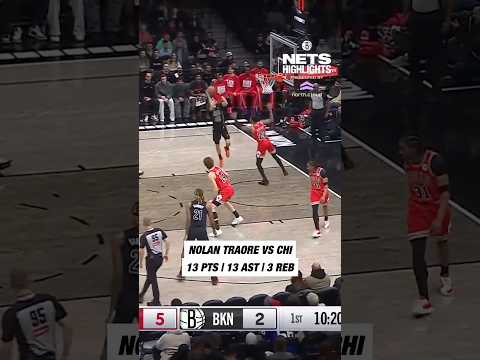 First career double-double for Nolan Traore! #nba #brooklynnets #nolantraore