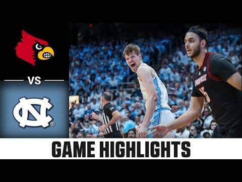 Louisville vs. North Carolina Highlights | 2025-26 ACC Men's Basketball