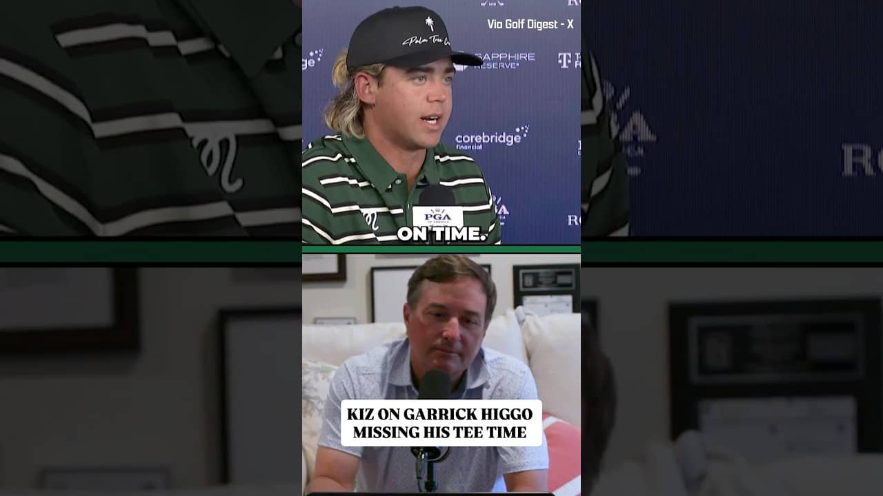Kiz reacts to Garrick Higgo MISSING his tee time (and the hilarious press conference afterwards).
