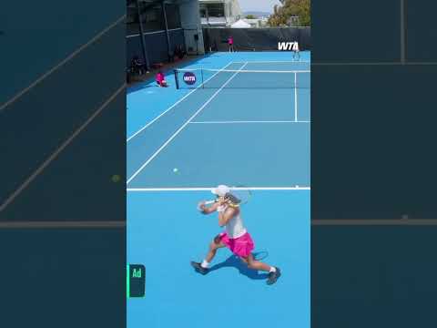 The boss is in 🫡 #IvaJovic #WTA #HobartInternational