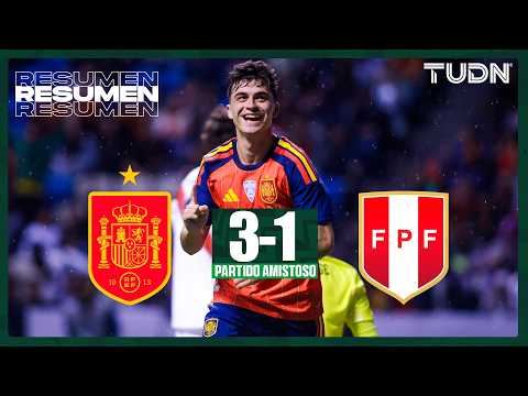 HIGHLIGHTS - España vs Perú | Amistoso Internacional - Rumbo al Mundial 2026 | TUDN