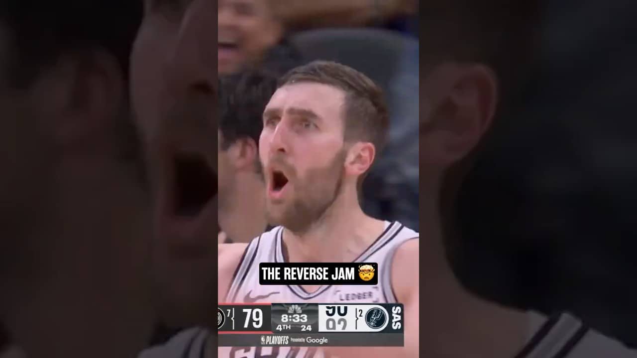 LUUUUKE THERE IT IS 😱  #spurs #nba #lukekornet