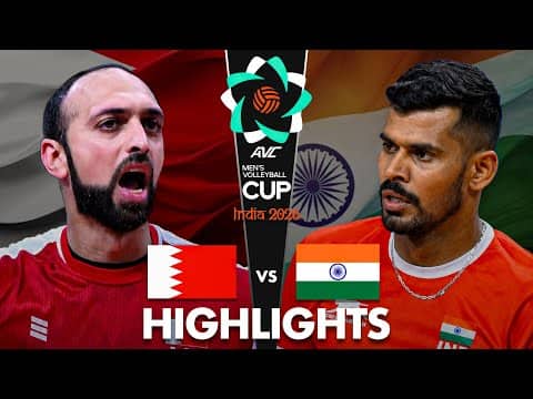 Bahrain 🇧🇭 vs India 🇮🇳 | Highlights | Bronze Match | AVC Men's Cup 2026