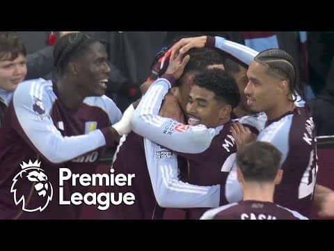 Morgan Rogers' WORLDIE gives Aston Villa lead over Manchester United | Premier League | NBC Sports
