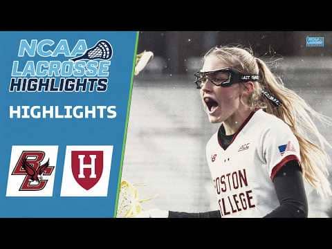 Boston College vs Harvard | NCAA Women’s College Lacrosse Highlights | March 12, 2026