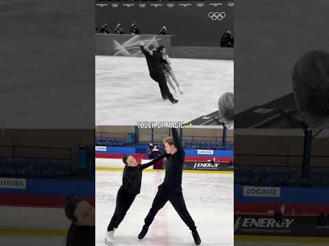 A glimpse behind the scenes of an Olympic medal performance! ❤️‍🔥 #MilanFigureSkating